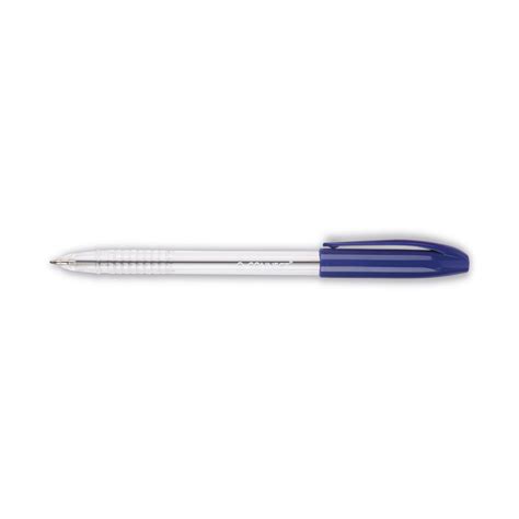 Q Connect Grip Stick Ballpoint Pen Medium Blue 20 Pack Kf02458