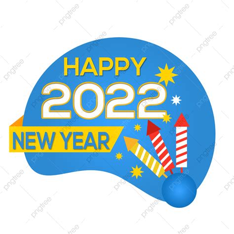 Gambar Selamat 2022 Ribbon Tahun Baru Kuning Png Efek Teks Psd Untuk