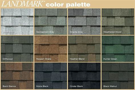 Certainteed Shingles Colors Chart