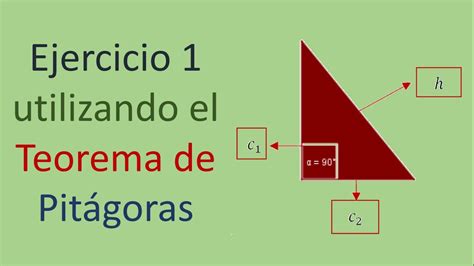 Teorema De Pitágoras Ejemplo 1 Youtube