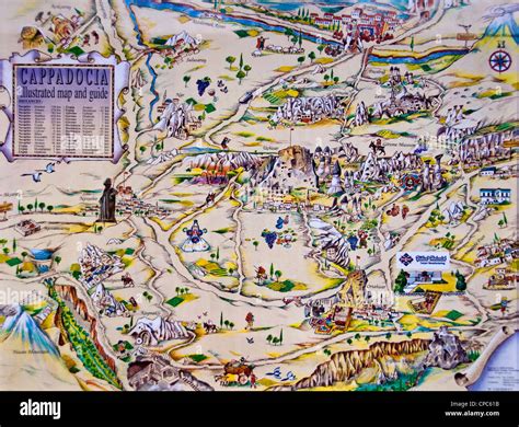 Illustrated Map Cappadocia Hi Res Stock Photography And Images Alamy