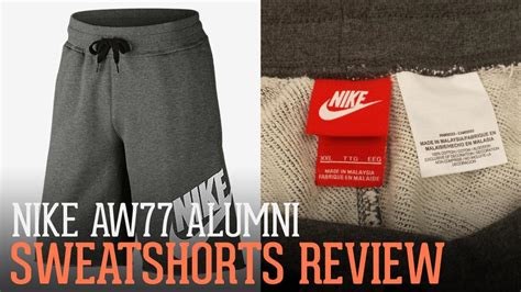 Nike Aw77 Alumni Sweat Shorts Review