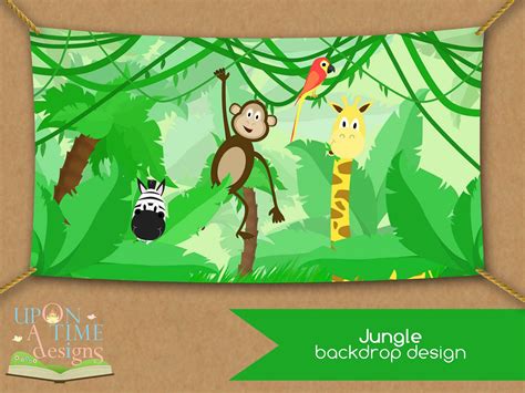 Instant Download Printable Jungle Backdrop Up To 100x200cm High