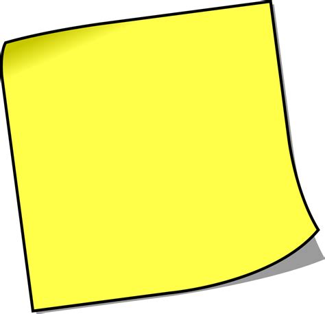 Post It Note Paper Clip Art Sticky Note Png Png Download 900869