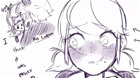 Miraculous Ladybug Comic Adrien First Kiss For Marinette Youtube