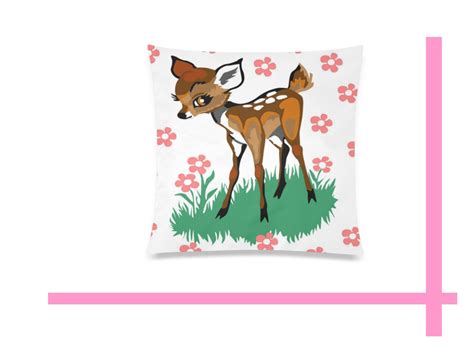 Paint By Numbers Cute Deer Pillow Case Large 20 X 20 Original