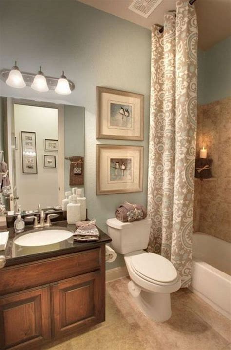 Give your master suite a cohesive look by painting the bath walls just one shade lighter than the bedroom walls. 80+ Luxury Small Bathroom Decorating Ideas | Bathroom ...