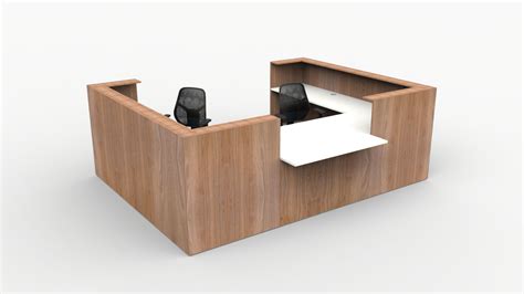 Qube Reception Desk U Shape Front Central Disabled Access