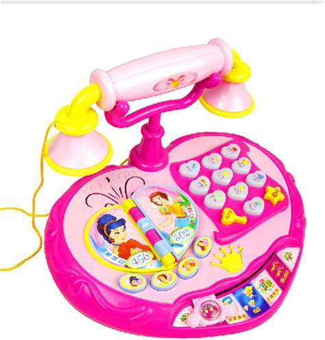 Large Size Princess Electronic Baby Phone Toy Kid Music Machine