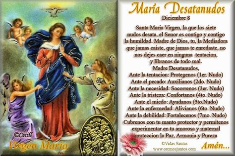 ® Virgen MarÍa Ruega Por Nosotros® OraciÓn A La Virgen MarÍa Desatanudos