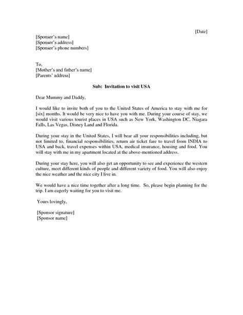 I also included a sample letter, which you may find helpful to use for formatting your own letter. Invitation Letter Visitor Visa Nz | Letters - Free Sample ...