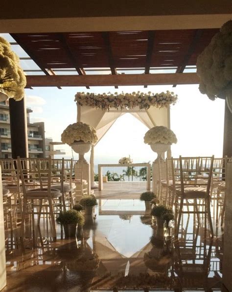 The Beautiful Wedding Ceremony Setup At Now Amber Resort And Spa In