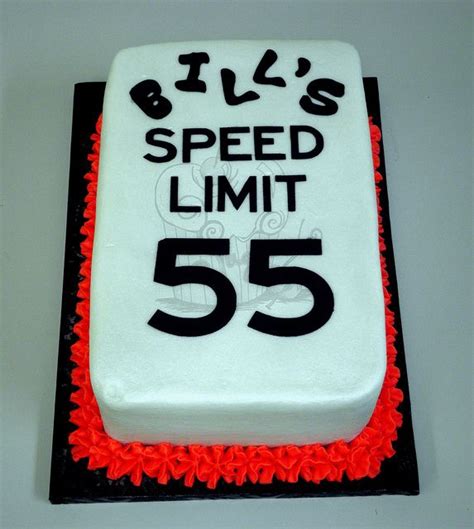 55th Birthday Cake Ideas For Him Speed Limit Over The Hill Cool Birthday Cakes 55th Birthday