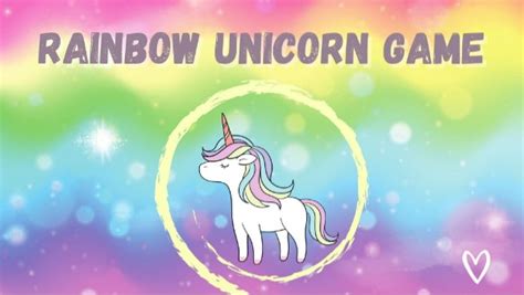 Rainbow Unicorn Game