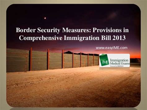 Border Security Measures Provisions In Comprehensive Immigration Bill 2013