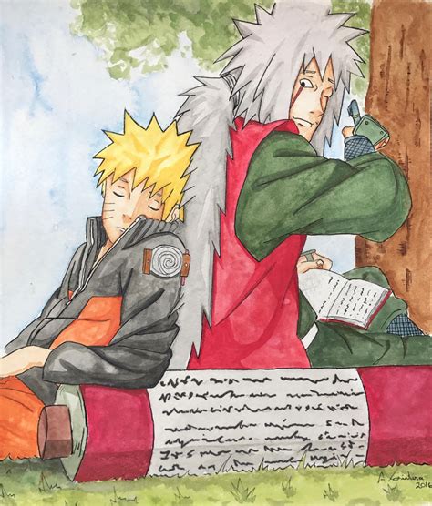 Naruto And Jiraiya By Sintu Manga On Deviantart