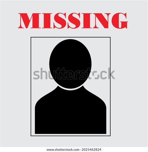 Vektor Stok Illustration Missing Persons Information Commemorating