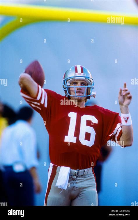 Joe Montana San Francisco 49ers Quarterback At The 1989 Super Bowl
