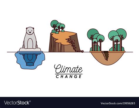 Effects Of Climate Change Royalty Free Vector Image