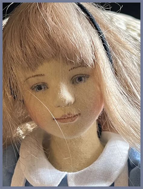 Wonderful Doll Artist Ooak Maggie Iacono Alice In Wonderland Felt