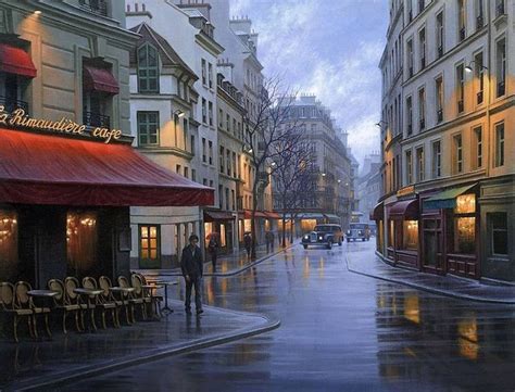 Beautiful Night Cityscapes Paintings Cityscape Painting Cityscape