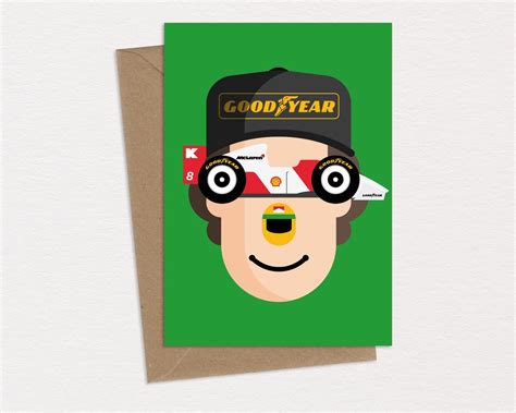 Ayrton Senna Birthday Card Greeting Card Mclaren Formula 1 Etsy
