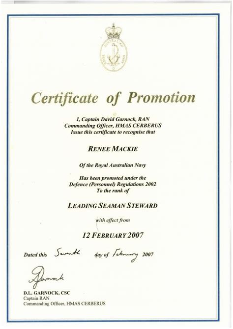 Promotion Certificate Template Free 6 Best Templates Ideas For You