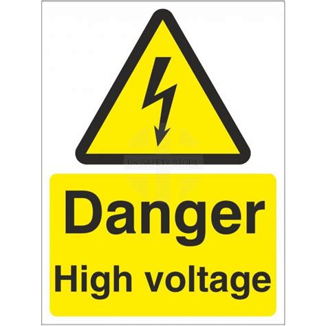 Danger High Voltage Safety Sign Uk Safety Store