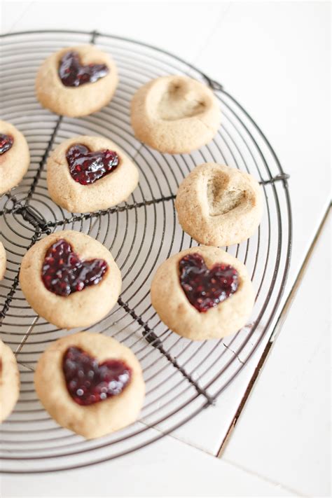 Thumbprint Heart Cookies Fraiche Living