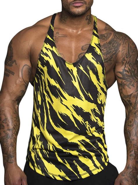 Gym Men Bodybuilding Tank Top Muscle Stringer Athletic Fittness Shirt Clothes Us Walmart Com