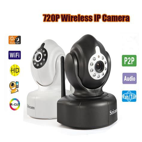 P2p 720p Ip Camera Wireless Wifi Webcam Pantilt Night Vision Audio