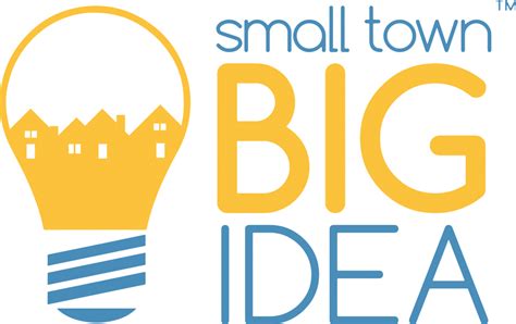 Smalltownbigidea Logo Transparency Knockout Small Towns Big Ideas