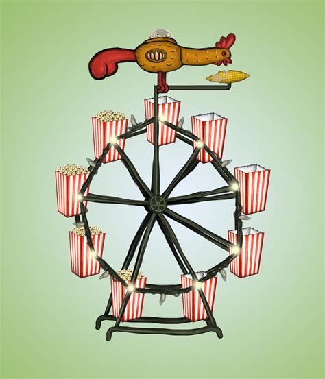 Chicken Popcorn Ferris Wheel Maker Coraline By Louisetheanimator On