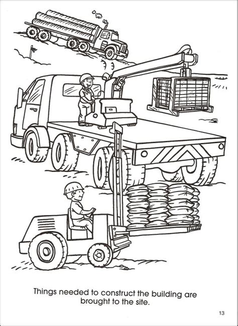 House Construction Coloring Pages Printable Sketch Coloring Page