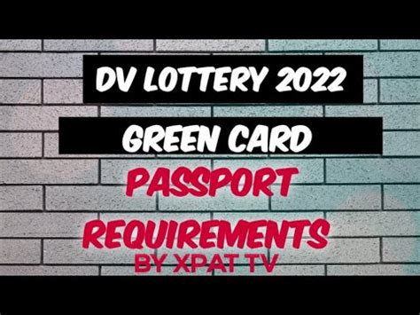May 07, 2021 · thousands will enter the 2022 visa lottery for a free green card. DV LOTTERY 2022 GREEN CARD PASSPORT REQUIREMENTS - YouTube