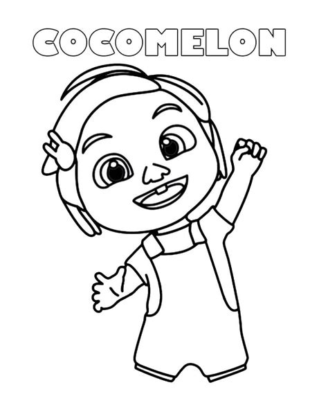Cocomelon Coloring Pages Printable Cocomelon Coloring Page Coloring