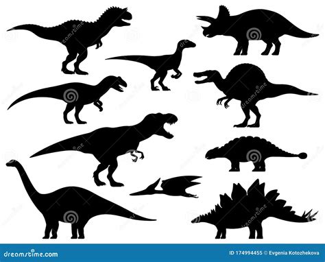 Profile Of Spinosaurus Dino With Fin Like Fan On Back Extinct Dinosaur