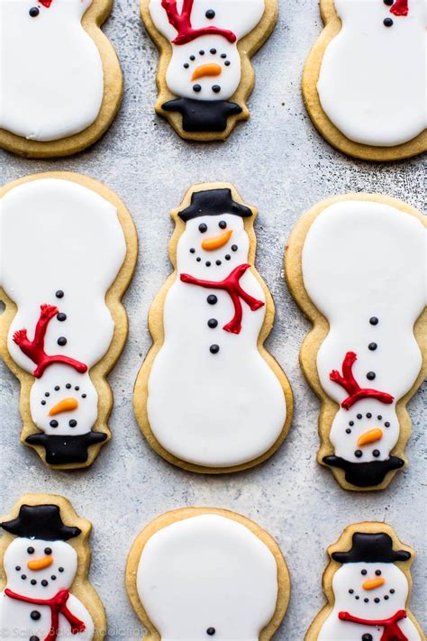 Snowman Sugar Cookies Sallys Baking Addiction