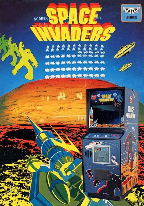 Space Invaders 1970s Bronze Age Obscura Vintage Video Games Arcade