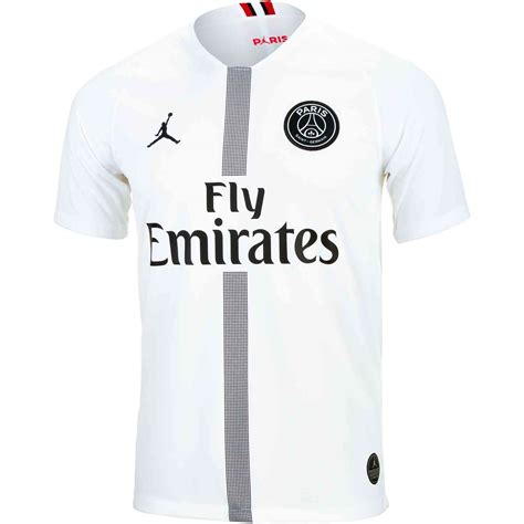 For the home kit idea, the dark blue still becomes the major color of it. 2018/19 Jordan PSG 4th Jersey - Soccer Master