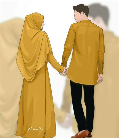 Love Kartun Muslimah Couple Iae News Site
