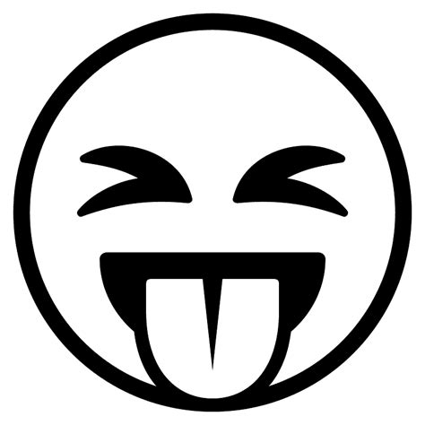 Emoji Emoticon Sticking His Tongue Transparent Png Svg Vector File Images