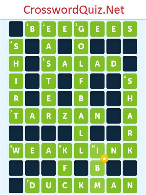 The answers have been split into cross and down answers to help you navigate through them easily. Emoji Only Level 8 - Crossword Quiz Net