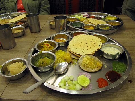 Vegetarian Thali Dinner, Delhi, India | I met the rest of th… | Flickr