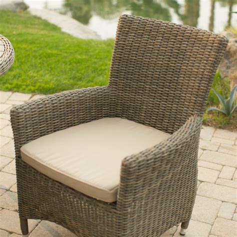Belham Living Bella All Weather Wicker Patio Dining Chair Set Of 2