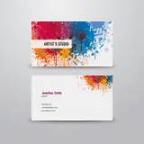 Photos of Artist Business Card Examples