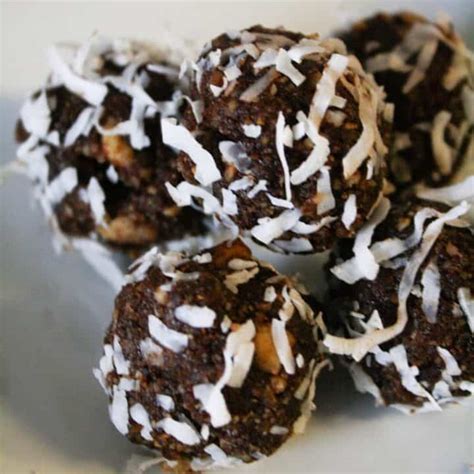 Chocolate Coconut Date Energy Balls A Savory Feast