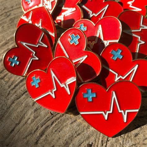 Heart Healthcare Enamel Pin Badge Lapel Medical Pin Hospital Etsy Denmark