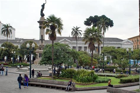 Monument In Independence Square In Quito Ecuador Editorial Stock Image