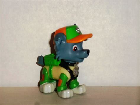Paw Patrol Rocky Pvc Figure From Mini Crane Set Spin Master Loose Used